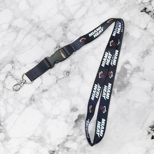 NBA Miami Heat Lanyard with Snap Buckle - Desert Cactus Sports Accessory