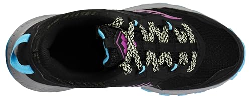 Saucony Women's Excursion Tr15 Trail Running Shoes 7.5 Wide Black Lime