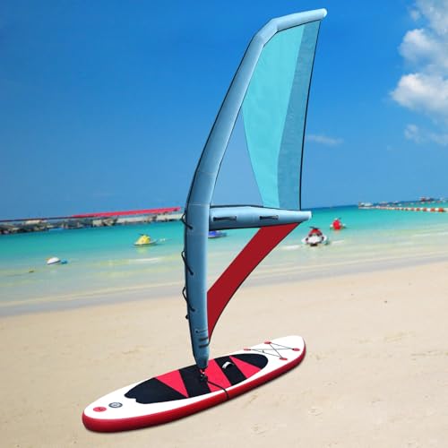 Inflatable Paddle Board Sail - 45.21ft² Sail Area, 360° Base Rotation