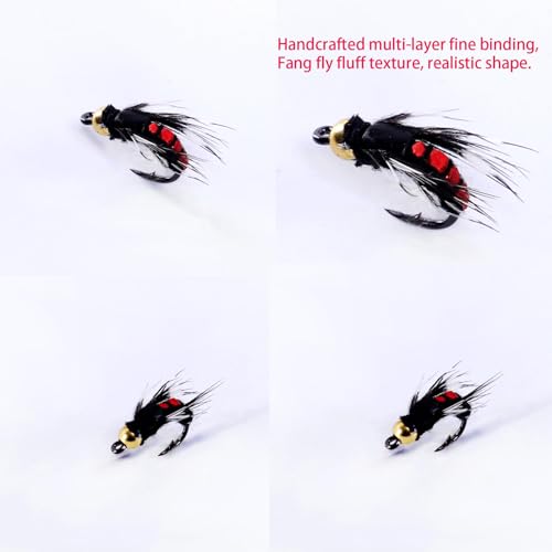 Fly Fishing Lures Kit - Bionic Venomous Fly Assortment for Freshwater & Saltwater