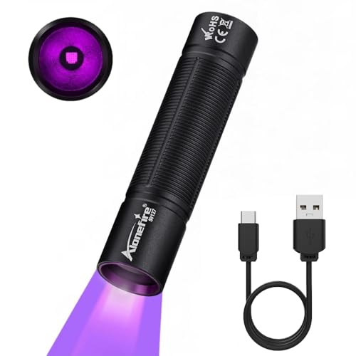 USB-C Rechargeable 365nm UV Flashlight - Mini Blacklight