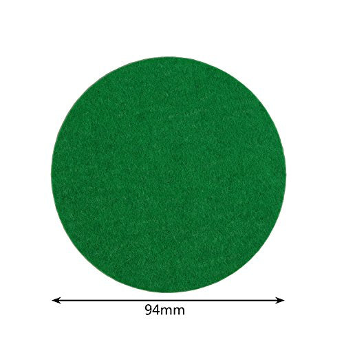 Self Adhesive Air Hockey Mallet Felt Pads - 6 Pack, 94mm