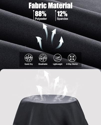 Men's Compression Shorts - 3 Pack Spandex Athletic Running Gear