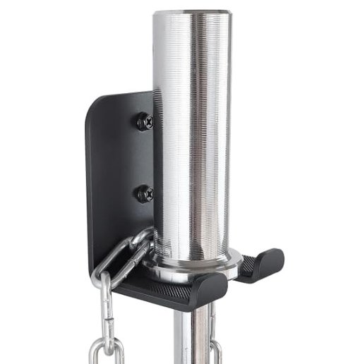 Barbell Rack Single Hook Wall Mount Heavy Duty Vertical Barbell Holder Weight Bar Holder for Olympic Barbell, Curl bar, Commercial or Home Gym Accessory