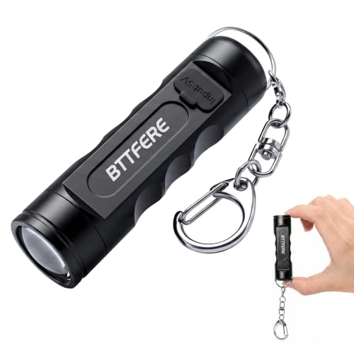 USB-C Rechargeable Mini Keychain Flashlight with Magnetic Base
