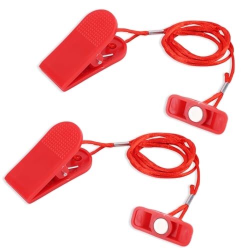 Treadmill Magnet Safety Key Replacement - 2 Pack - 1.57in x 0.59in
