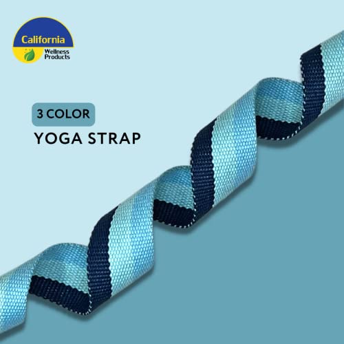 California Yoga Strap - Adjustable Stretching Belt for Flexibility & Posture
