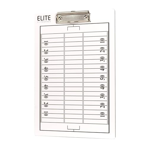 Double-Sided Football Coaching Clipboard with Marker - 12.5" x 9"