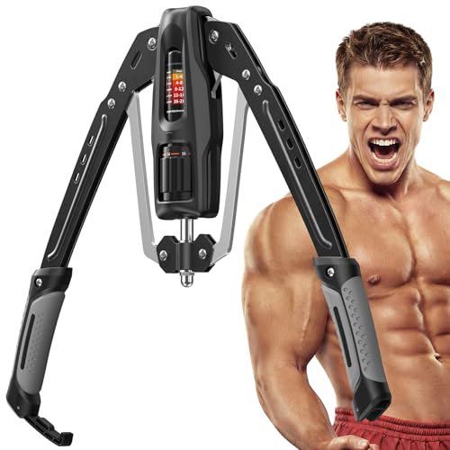 Hydraulic Forearm Strengthener - 22-440lb Adjustable Arm Trainer - Gray Pro