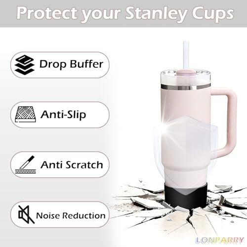 Silicone Boot for Stanley Cup 30oz & 40oz - Clear 2-Pack