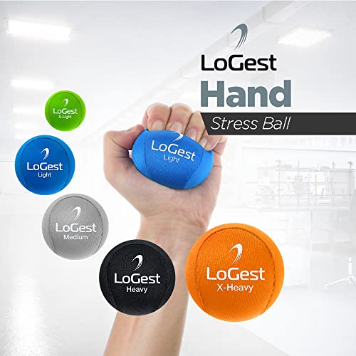 Hand Stress Ball - Medium Gray Stress Reliever & Hand Exercise
