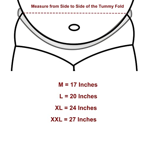 Plus Size Cotton Tummy Liners for Sweat Rash Protection - 3 Pcs