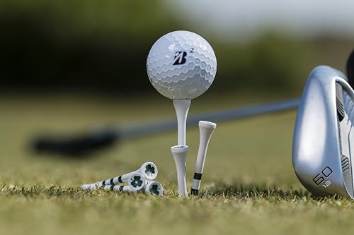 Shamrock Golf Tees - 3-1/4" Natural Hardwood, Green