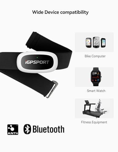 HR50 Cycling Sensor Chest Strap - IPX7 Waterproof Bluetooth
