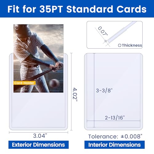 18 Hard Plastic Card Sleeves for Trading Cards - 3" x 4"
