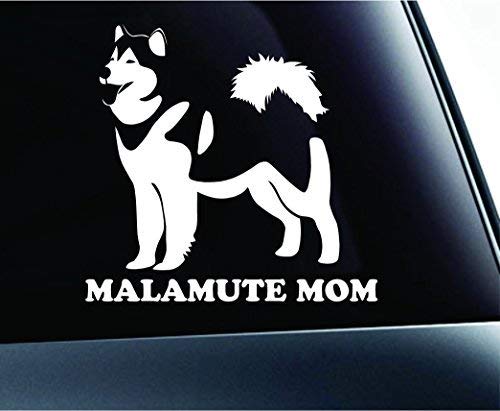 Alaskan Malamute Mom Car Decal - Funny Dog Sticker for Window