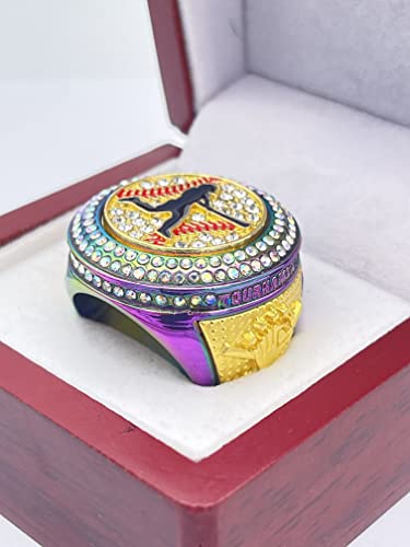 Baseball Softball Champion Ring - Assorted Colors & Gemstones
