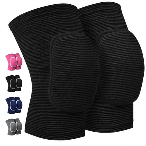 Volleyball Knee Pads - Soft Breathable Protection for Dance, Black Small