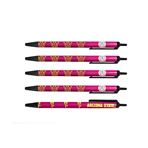Arizona State Sun Devils Disposable Click Pens - Pack of 5