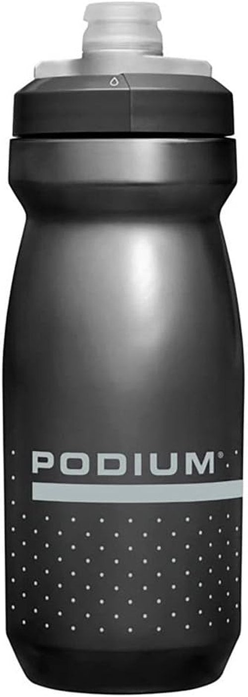 CamelBak Podium Water Bottle - Squeeze Design for Easy Hydration | 21oz Black