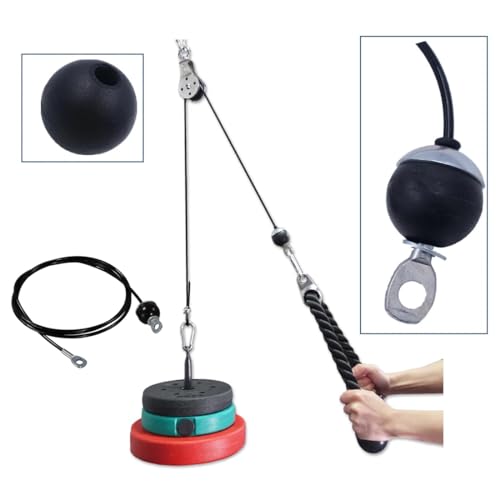 6 Pack Gym Pulley Cable Ball Stopper - Durable Nylon Replacement Parts
