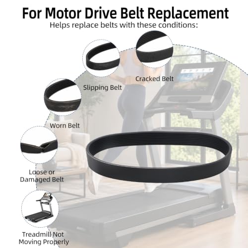 Treadmill Drive Belt Replacement for NordicTrack 2950 - 8-Rib Design
