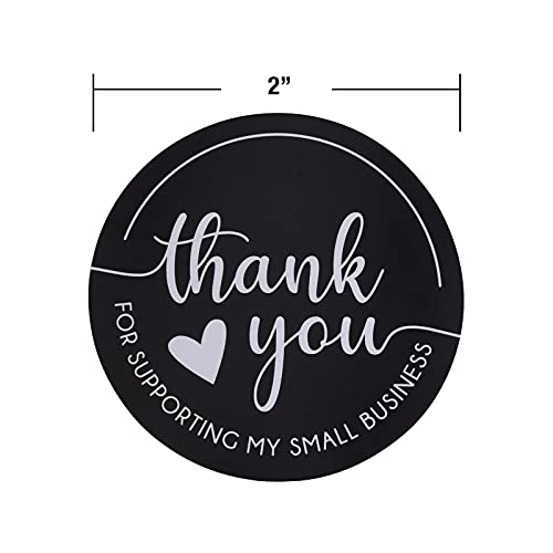 Thank You Stickers - 2" Round Roll of 500 for Small Business