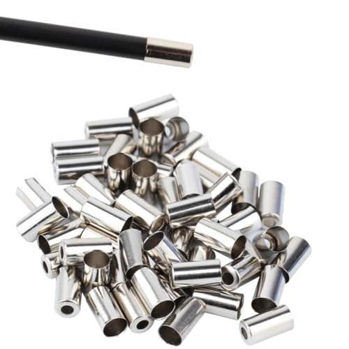 Aluminum Alloy Bicycle Cable End Caps - 100pcs Set for Brake & Gear Cables