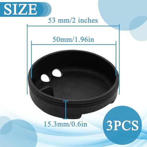 3 Pack Silicone Splash Guards for Wide Mouth Water Bottles