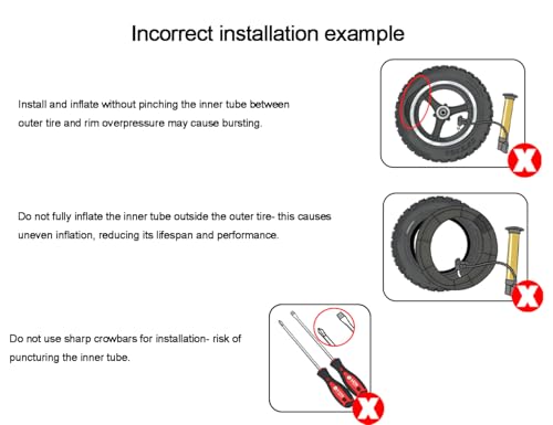 12.5" Scooter Inner Tube - Replacement for Razor & More