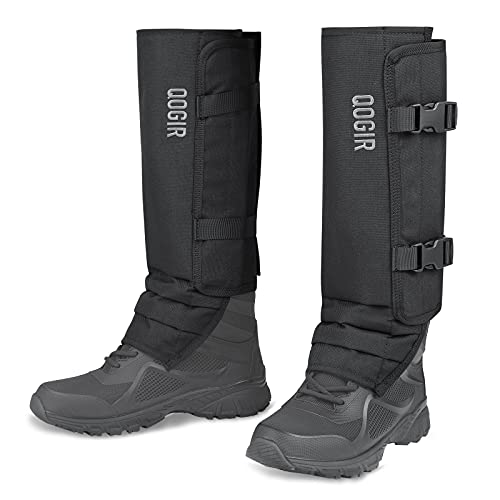 Snake Gaiters for Hunting - Durable Snake Bite Protection - Black