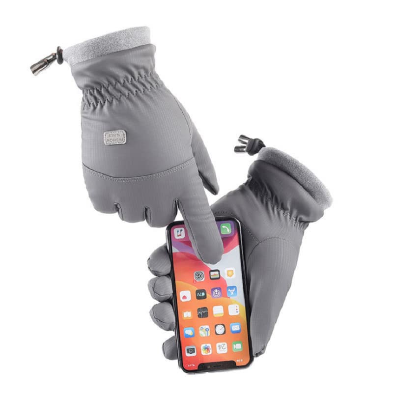 Cold Weather Motorcycle Gloves for Men - Blue, Medium