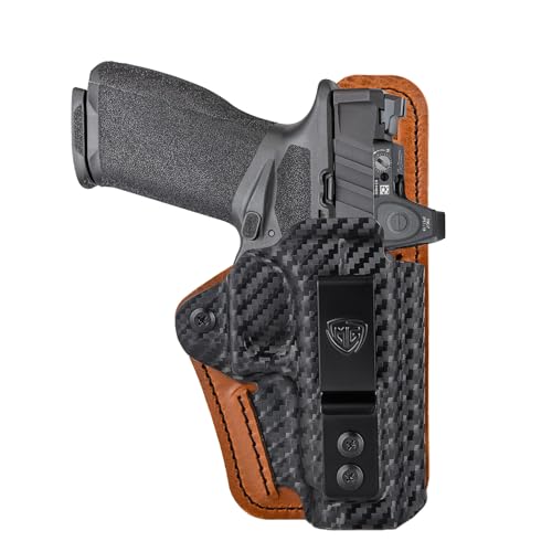MEIGON Kydex Holster for Springfield Echelon 4.0 Compact - Black Carbon Fiber, Right Hand, Optic Cut, Inside Waistband Concealed Carry