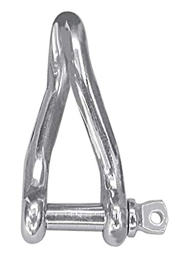 316 Stainless Steel Twist Shackle - 4mm (5/32") - 01-Pack