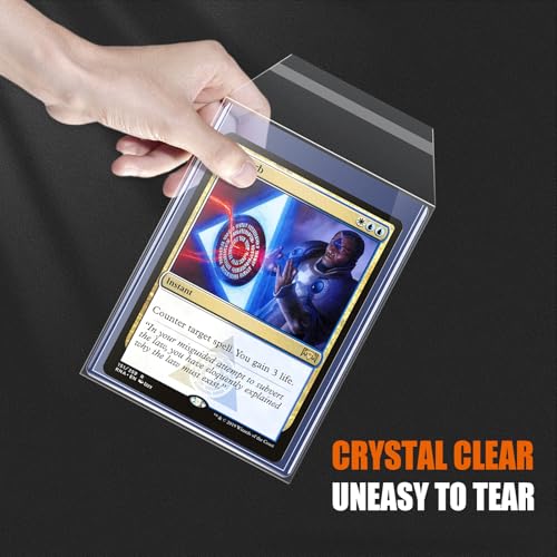 200 Pack Top Loader Card Sleeves - Resealable Protectors