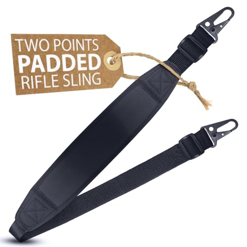 Adjustable Padded Gun Sling for Hunting - 2 Point Rifle Strap
