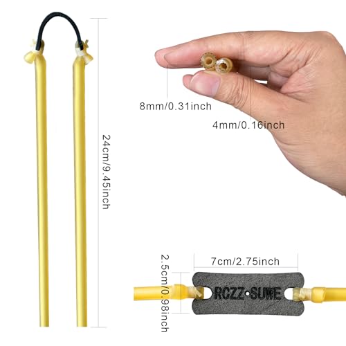 Heavy Duty Slingshot Replacement Bands - 3 Pack, Yellow