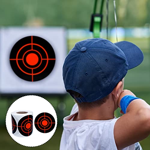 200 Self-Adhesive 3-Inch Shooting Target Stickers - Red Bullseye