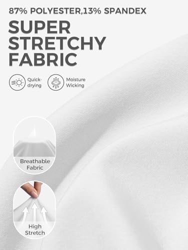 Girls Short Sleeve Athletic Shirt - Quick Dry Workout Top - White - 11-12 Years