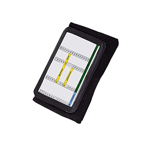 QB Playbook Wristband - Football & Sports Wrist Coach - Adult, 1-Pack/Black