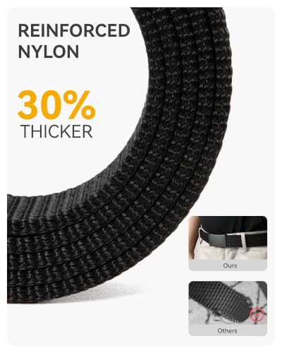 CHAOREN Nylon Ratchet Belts for Men, Adjustable Tactical Belt - 1.25"