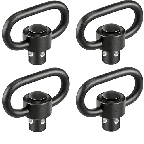 4-Pack Black QD Sling Swivels for Two Point & Traditional Use