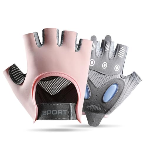 Lightweight Breathable Workout Gloves for Women - Pink Medium