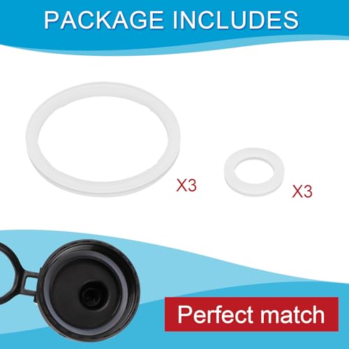 12pcs Silicone Water Bottle Lid & Spout Gasket Set