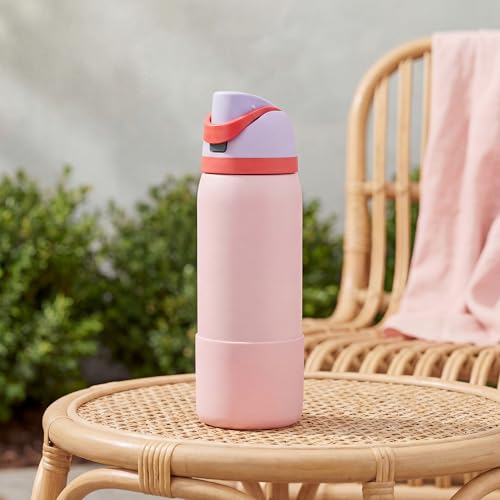 Silicone Protector Boot for Owala Water Bottles - Glitter Pink, 40oz