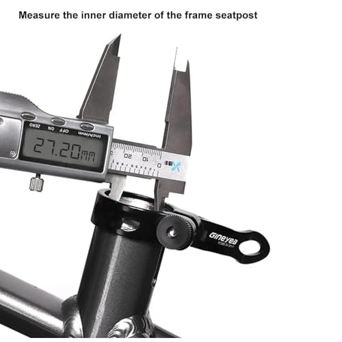 Bicycle Seatpost Shim Adapter - 25.4mm to 27.2mm, 60mm Length
