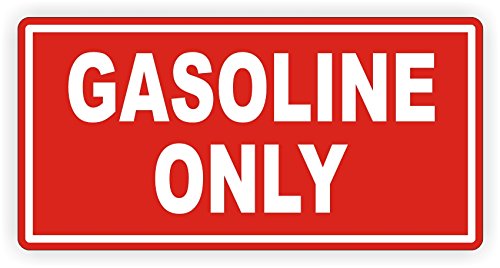 Gasoline Only Vinyl Decal Sticker for Fuel Door - 1 Pcs