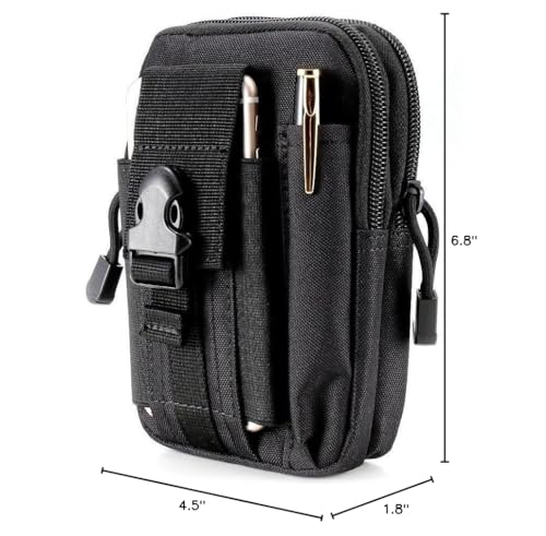 Tactical Molle Pouch - EDC Utility Waist Bag for Hiking & Camping
