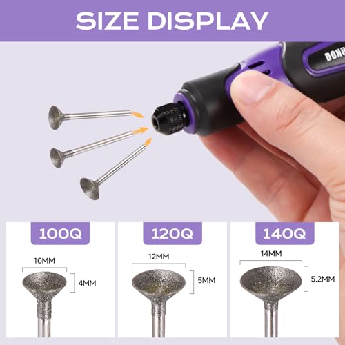 Toutrop Pool Cue Tip Grinder & Shaper Kit, Electric Tip Tool for Billiards