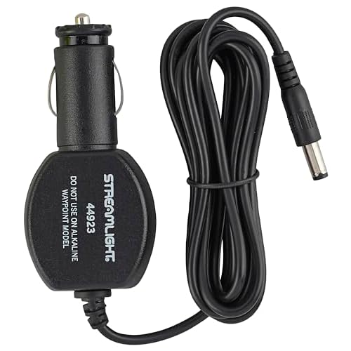 Streamlight 44923 12V DC Cord - Waypoint 300/Super Siege/BearTrap/Li-ion Bank Charger